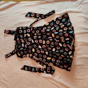Donut patterned skater style mini dress